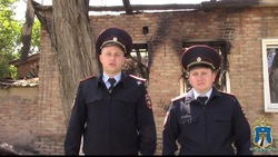 Полицейские Ставрополья вынесли из горящего дома беспомощную пенсионерку